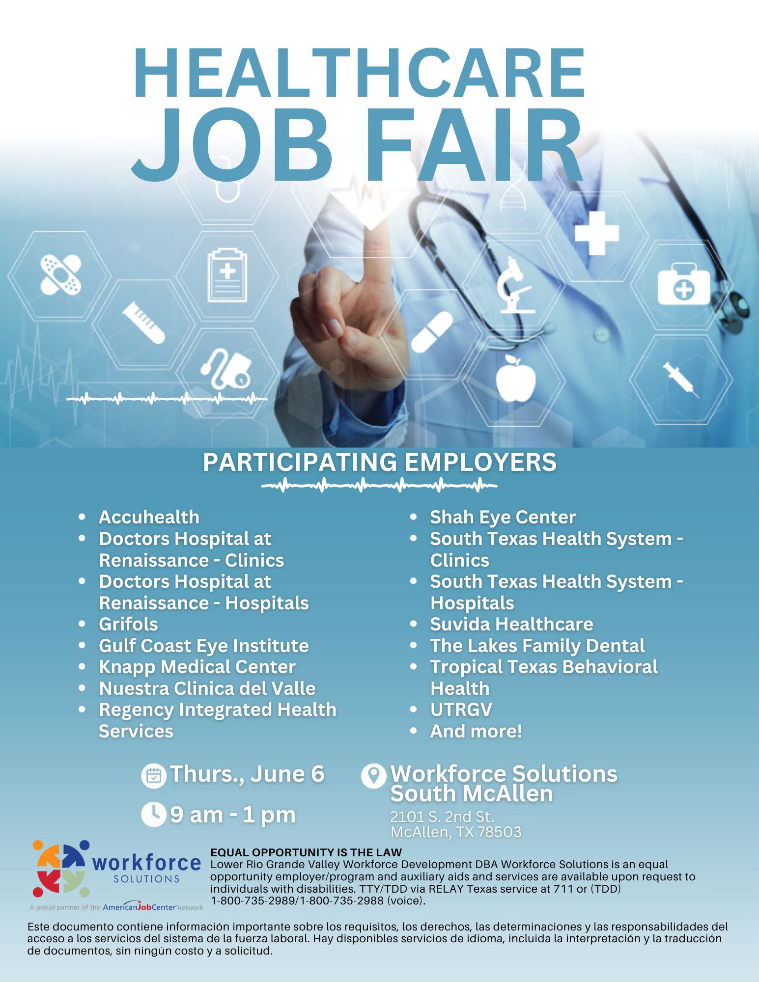 Healthcare job fair